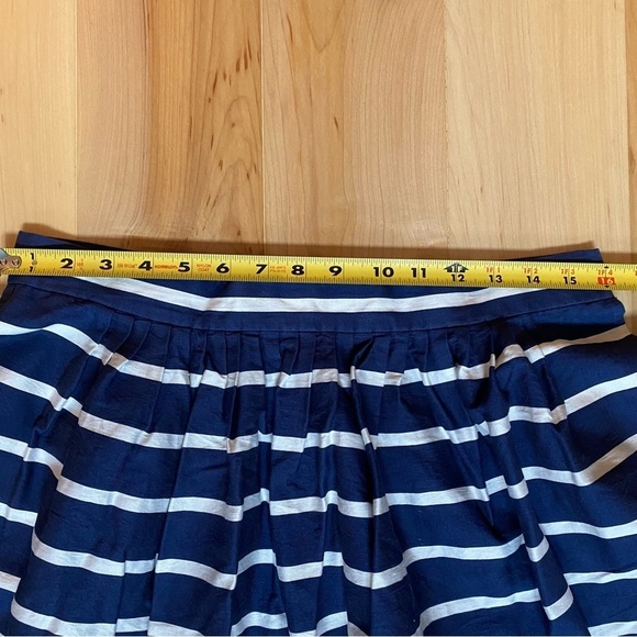 Polo Ralph Lauren Striped A-line Silk/Cotten Blend Navy/white Skirt - Picture 8 of 16